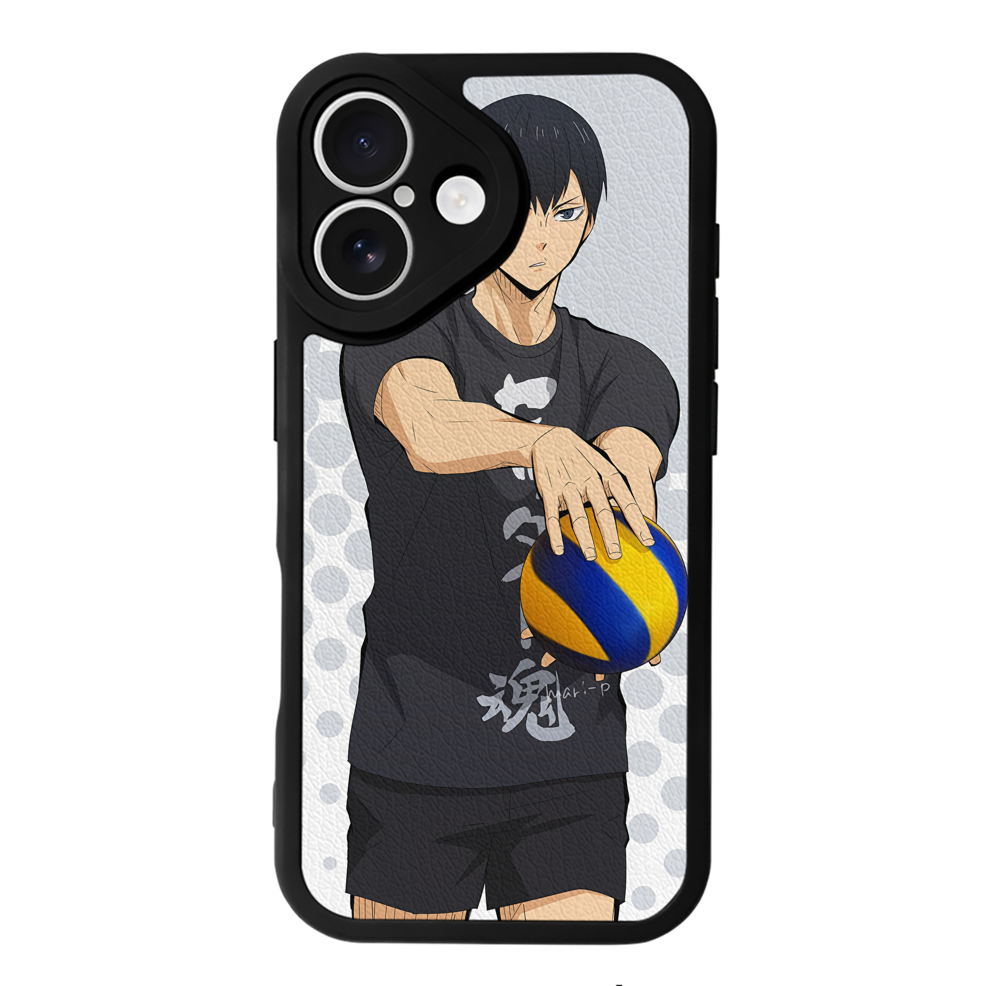 （画像用） ハイキュー!! Haikyu!! 【iPhone 16シリーズ対応】シリコンスマホケース（レザー調） 材質：シリコン
